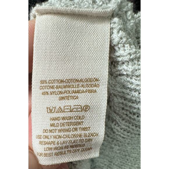 Free People Womens Light Gray Open Knit Oversized Slouchy Sweater, Size Small - Picture 4 of 6